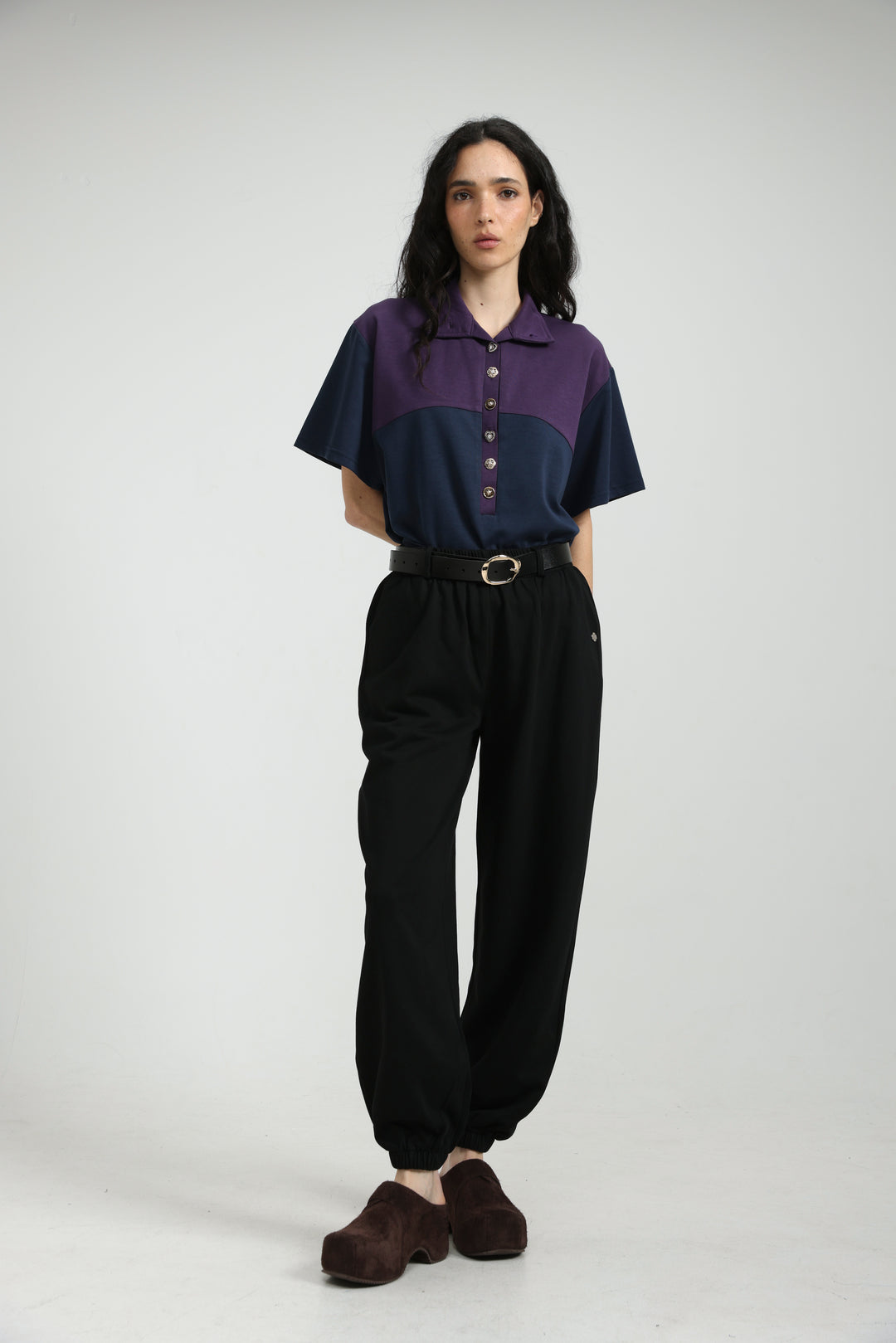 Sun Navy/Purple Polo T-Shirt