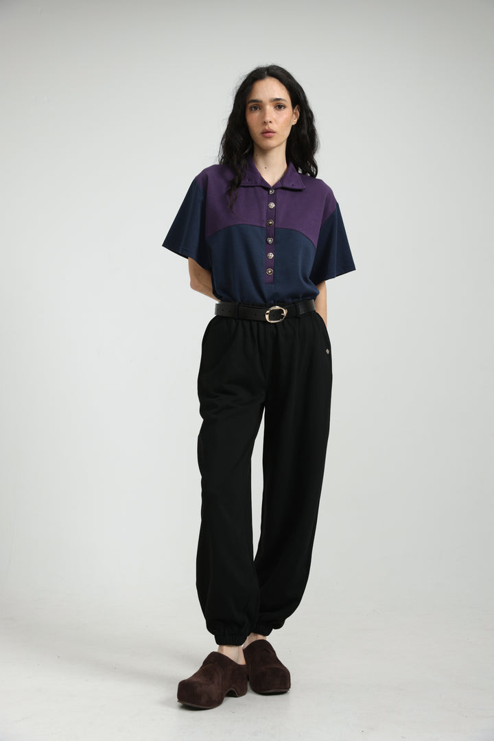 Sun Navy/Purple Polo T-Shirt