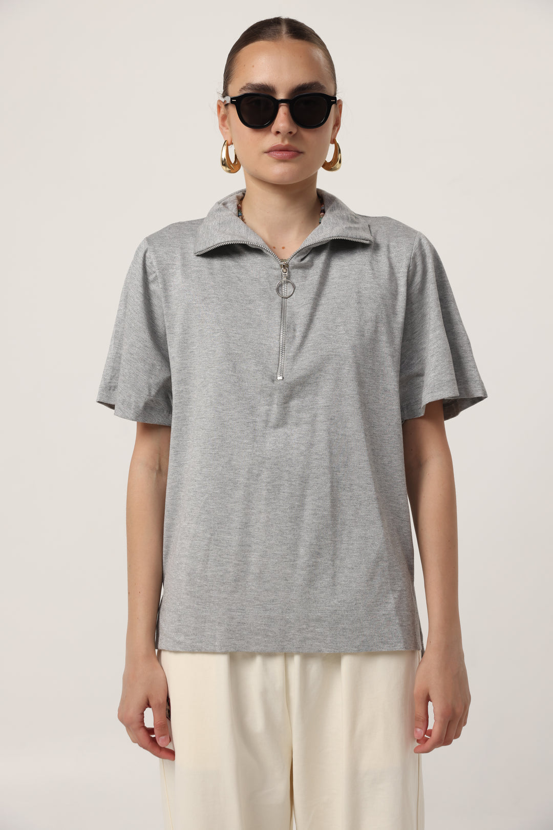 Adamon Sparkly Grey Polo