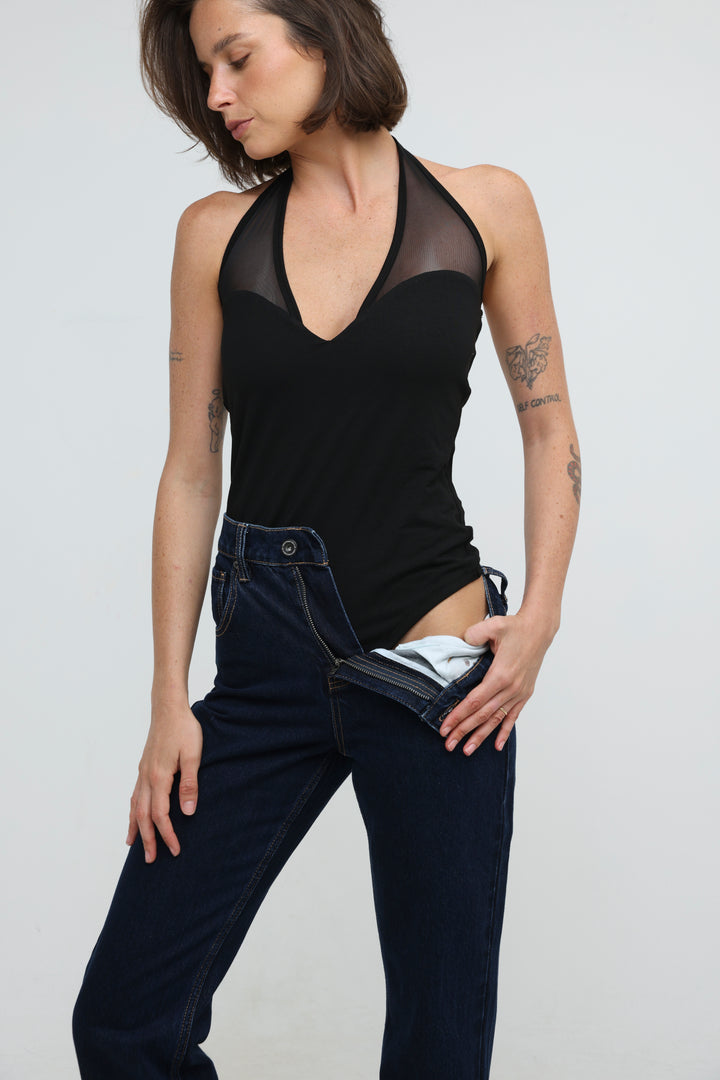Strobe Black Bodysuit