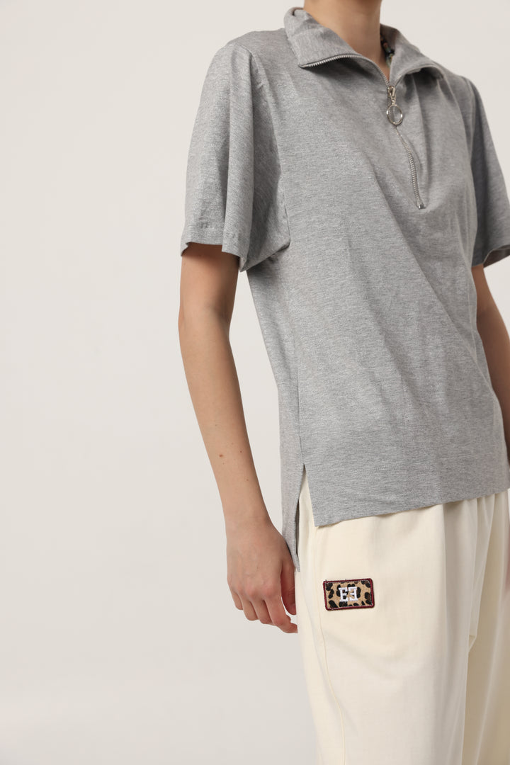 Adamon Sparkly Grey Polo