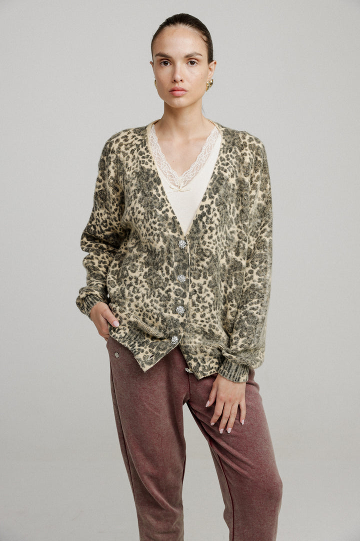 Diary Leopard Cardigan