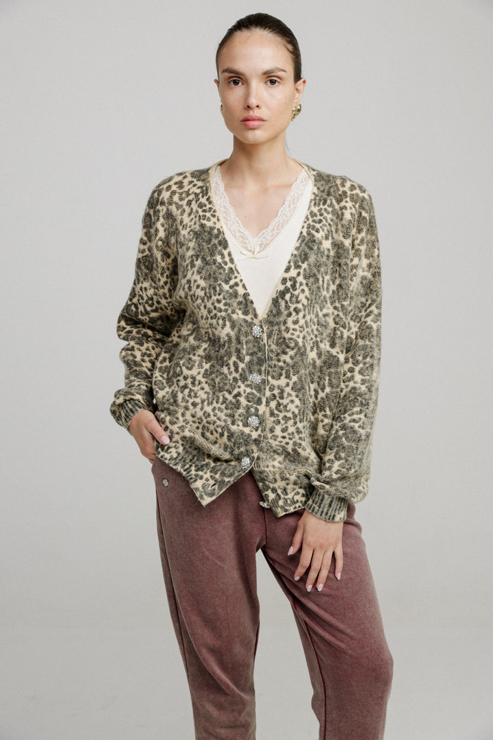 Diary Leopard Cardigan