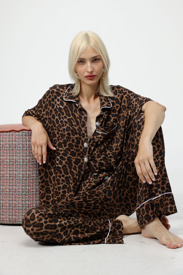 Digi Leopard Pajama Set