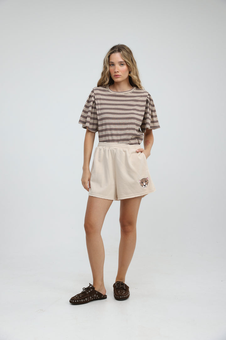 First Brown Stripes T-Shirt