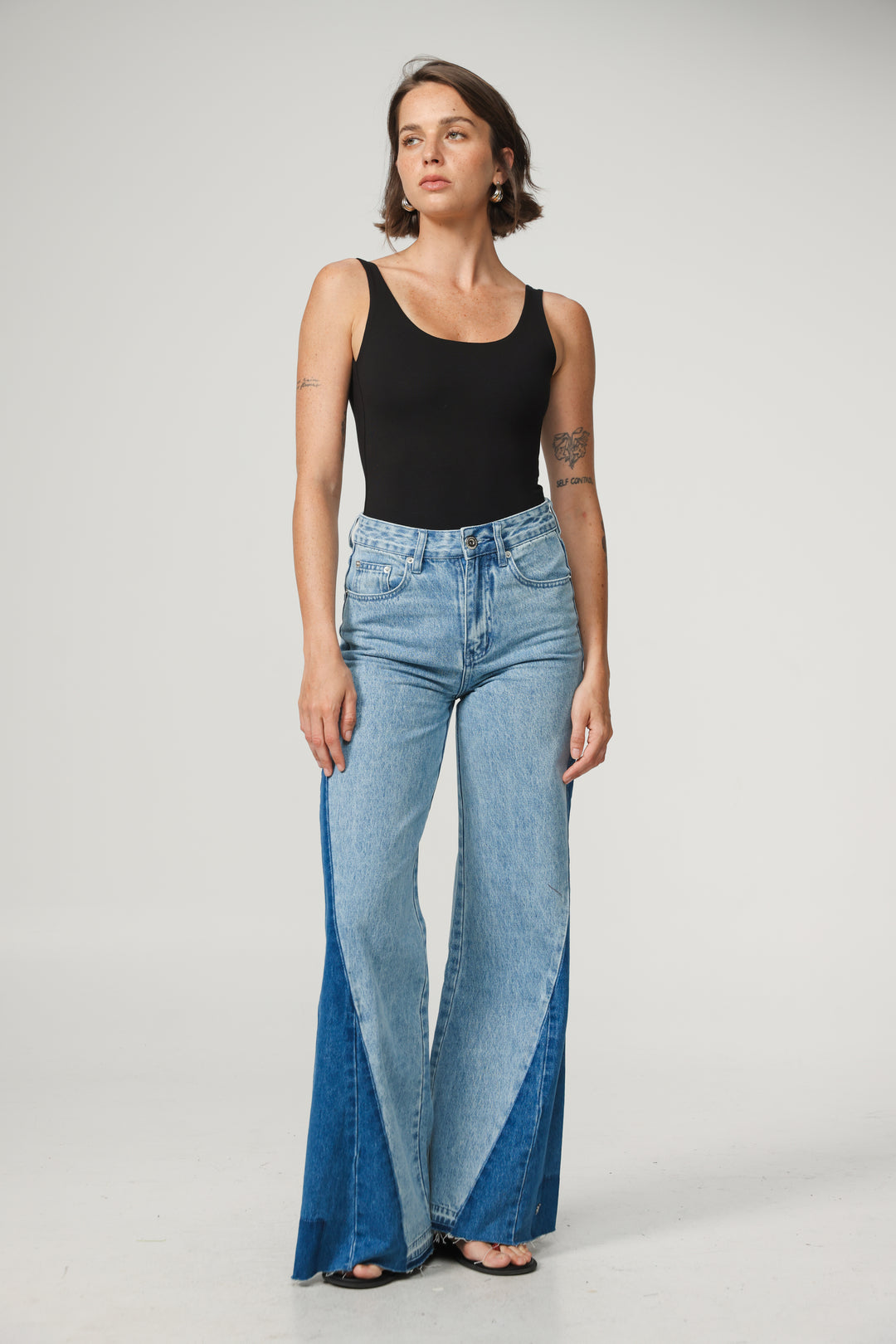 Star 501 Blue Mix Wide Denim
