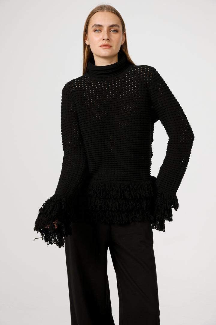 Respect Black Jumper