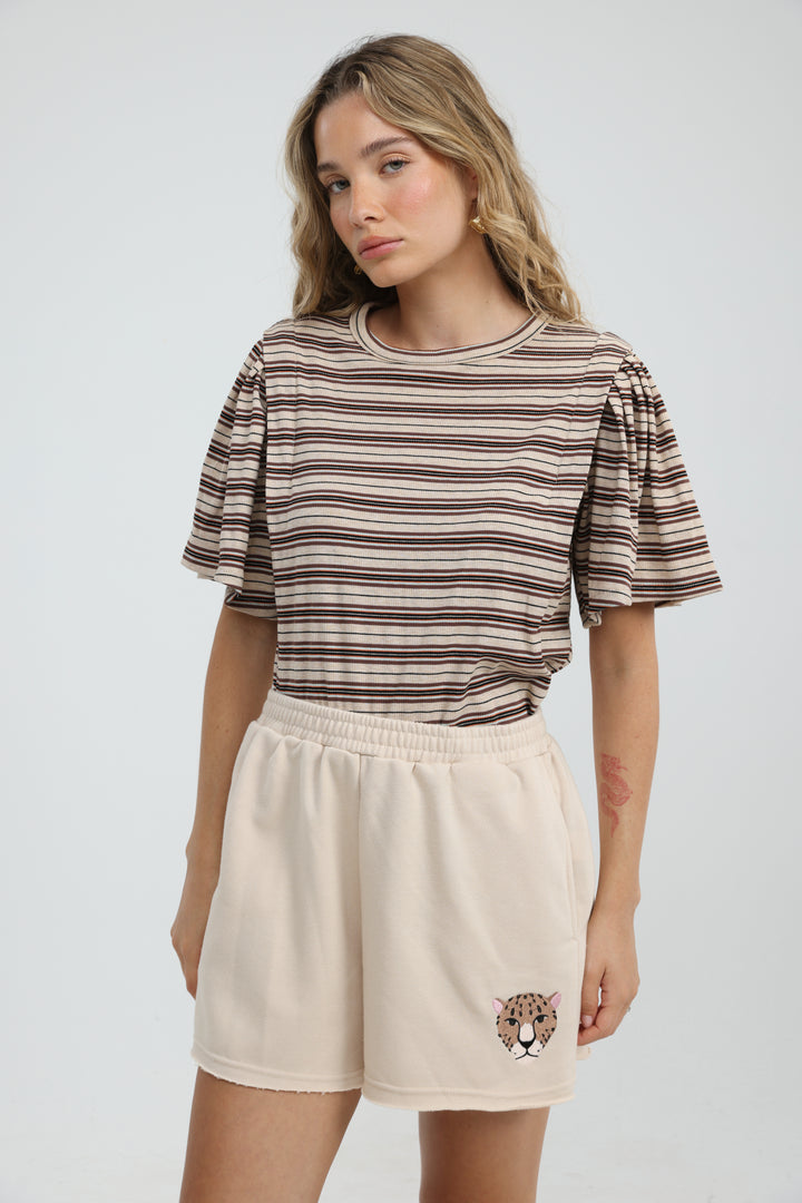 First Brown Stripes T-Shirt