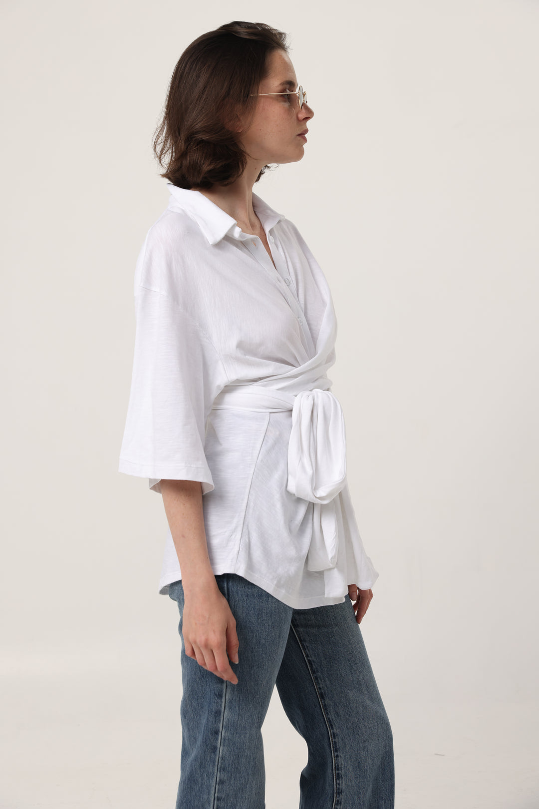 Secret White Wrap Polo