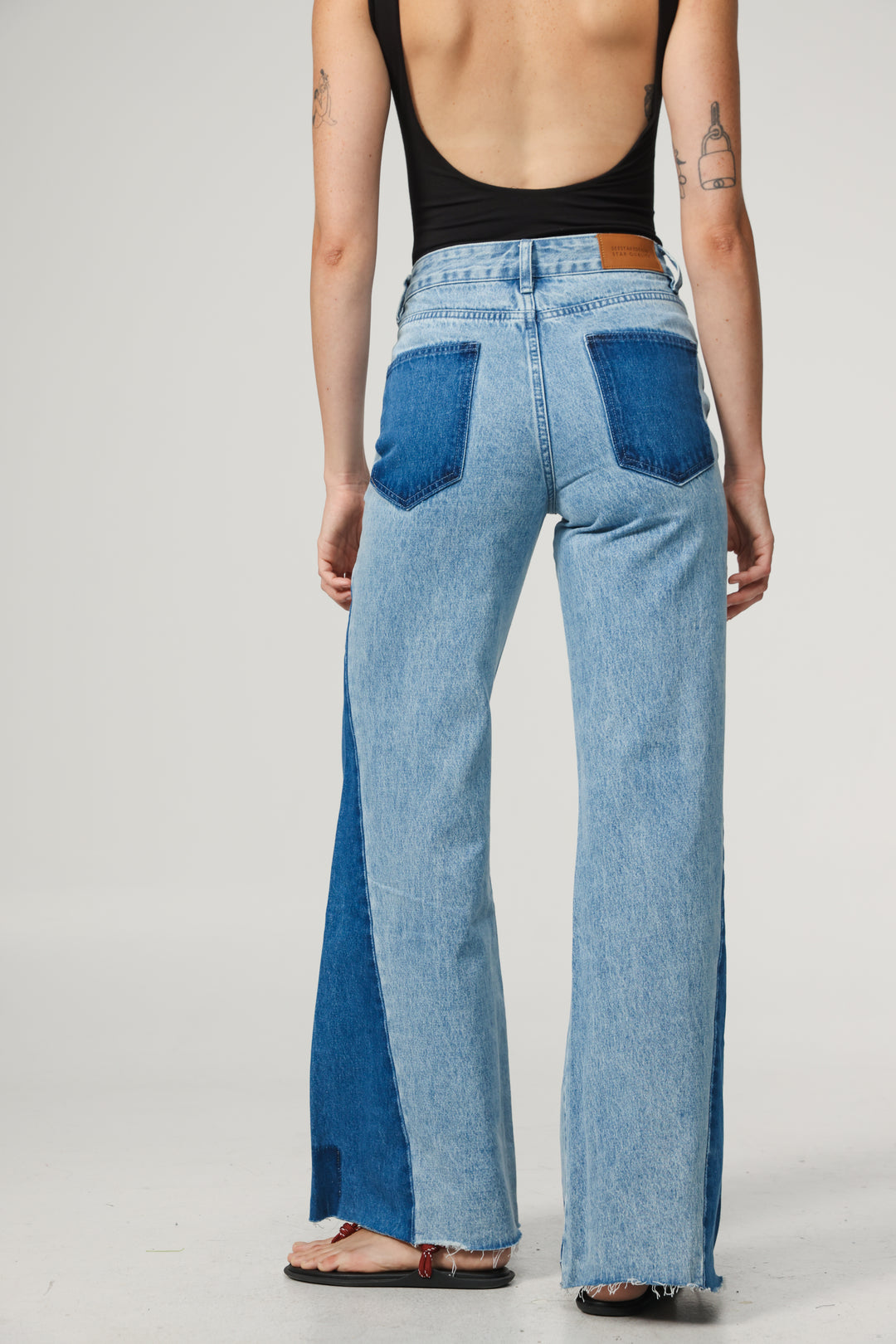 Star 501 Blue Mix Wide Denim