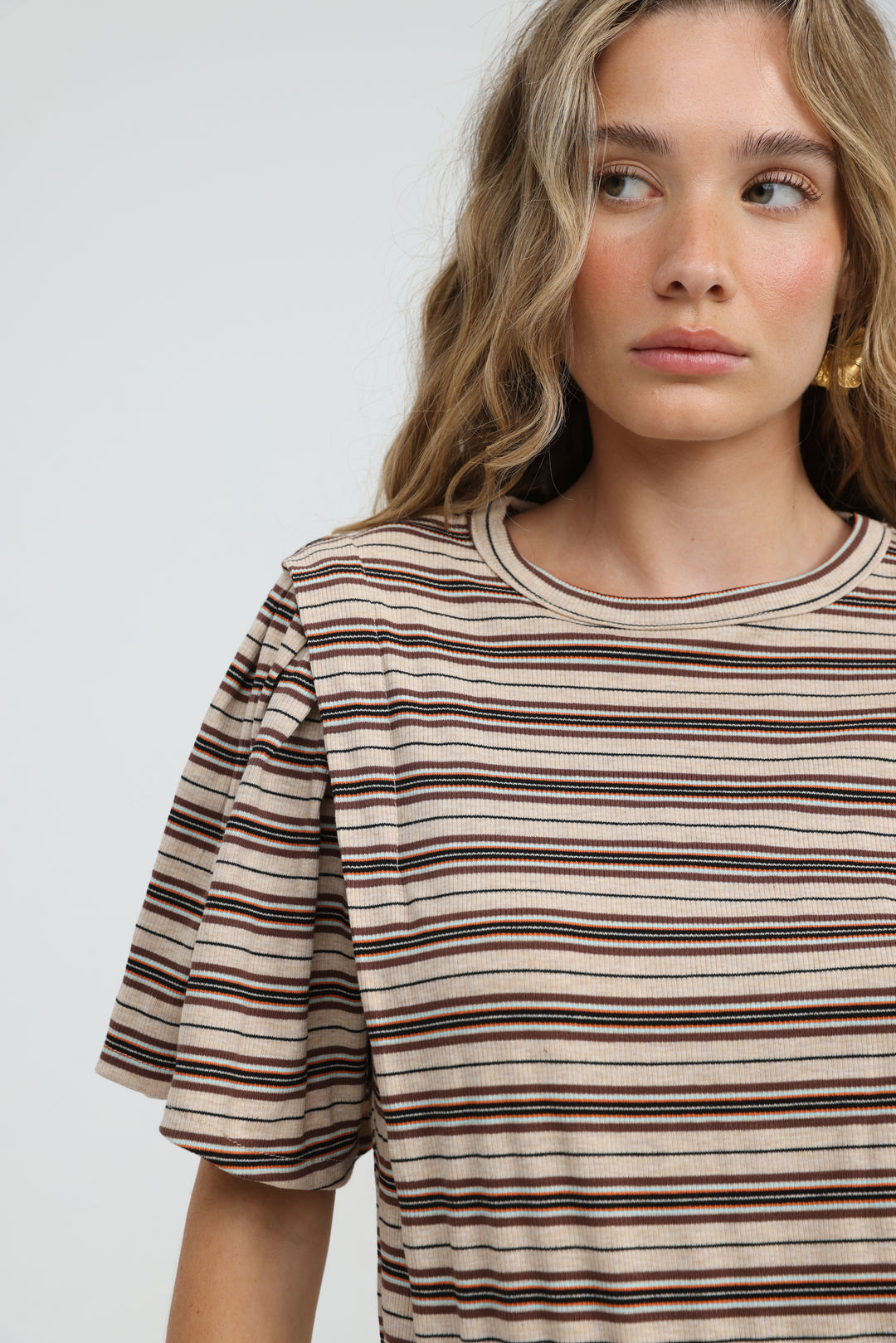 First Brown Stripes T-Shirt