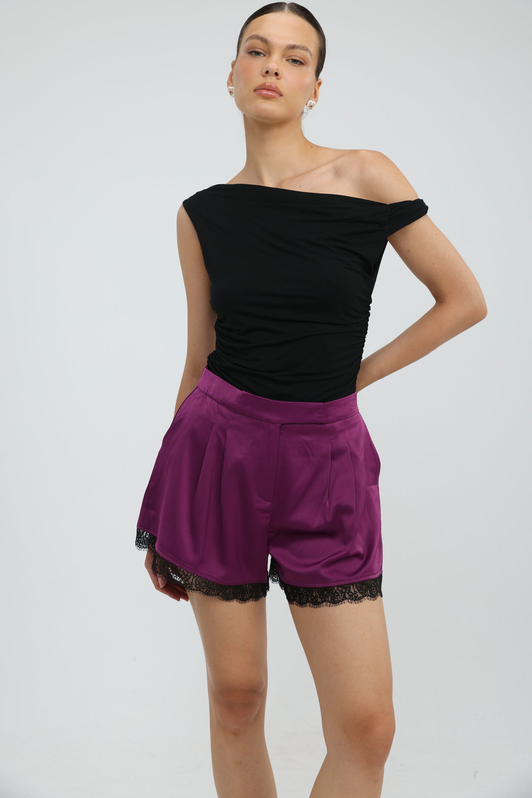 Harmony Purple Shorts