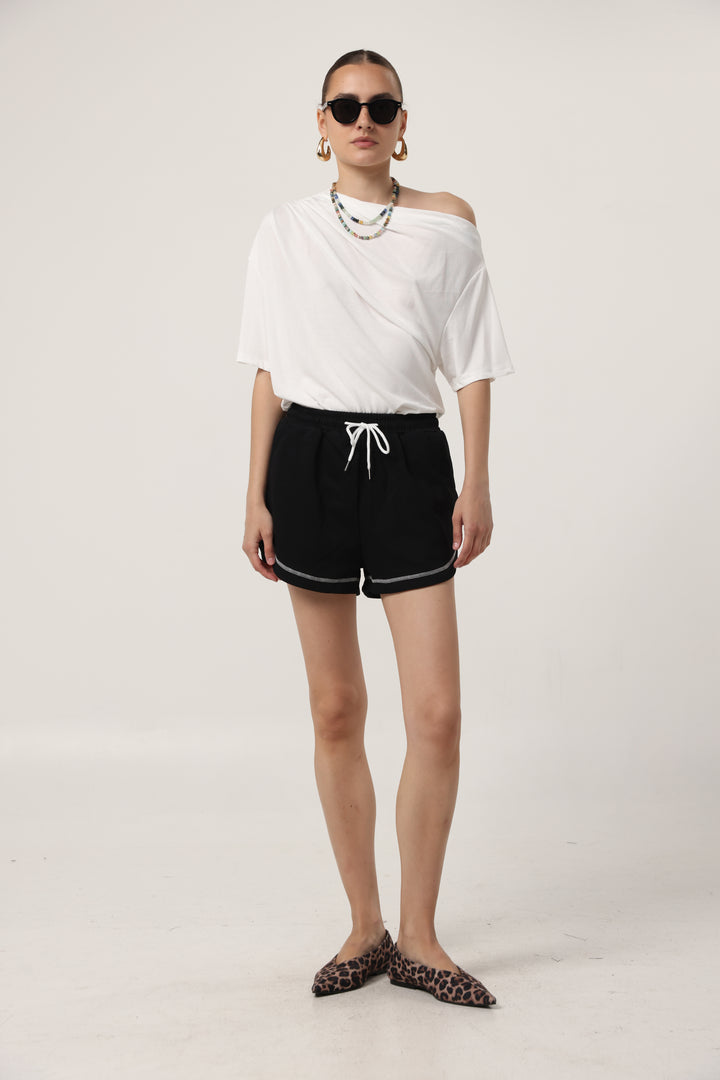 Edge Black Shorts