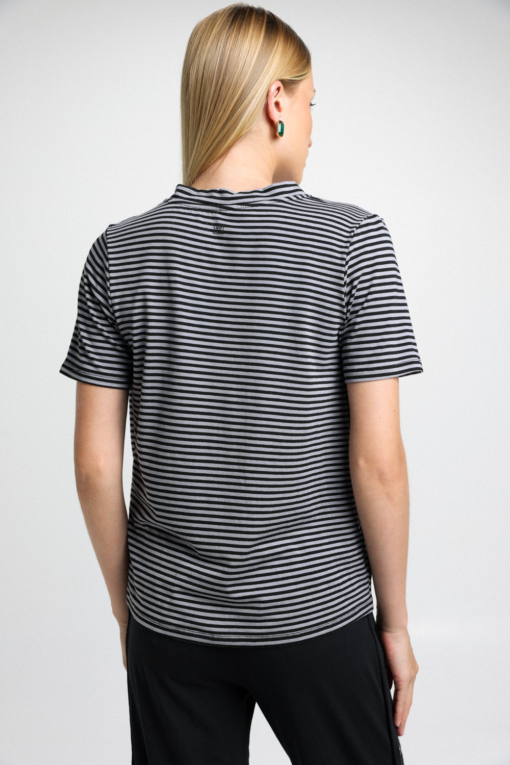 Vole Black & Grey Stripes T-shirt
