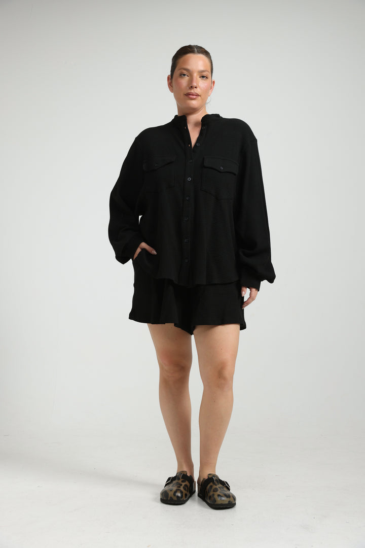 In Between Black Shorts