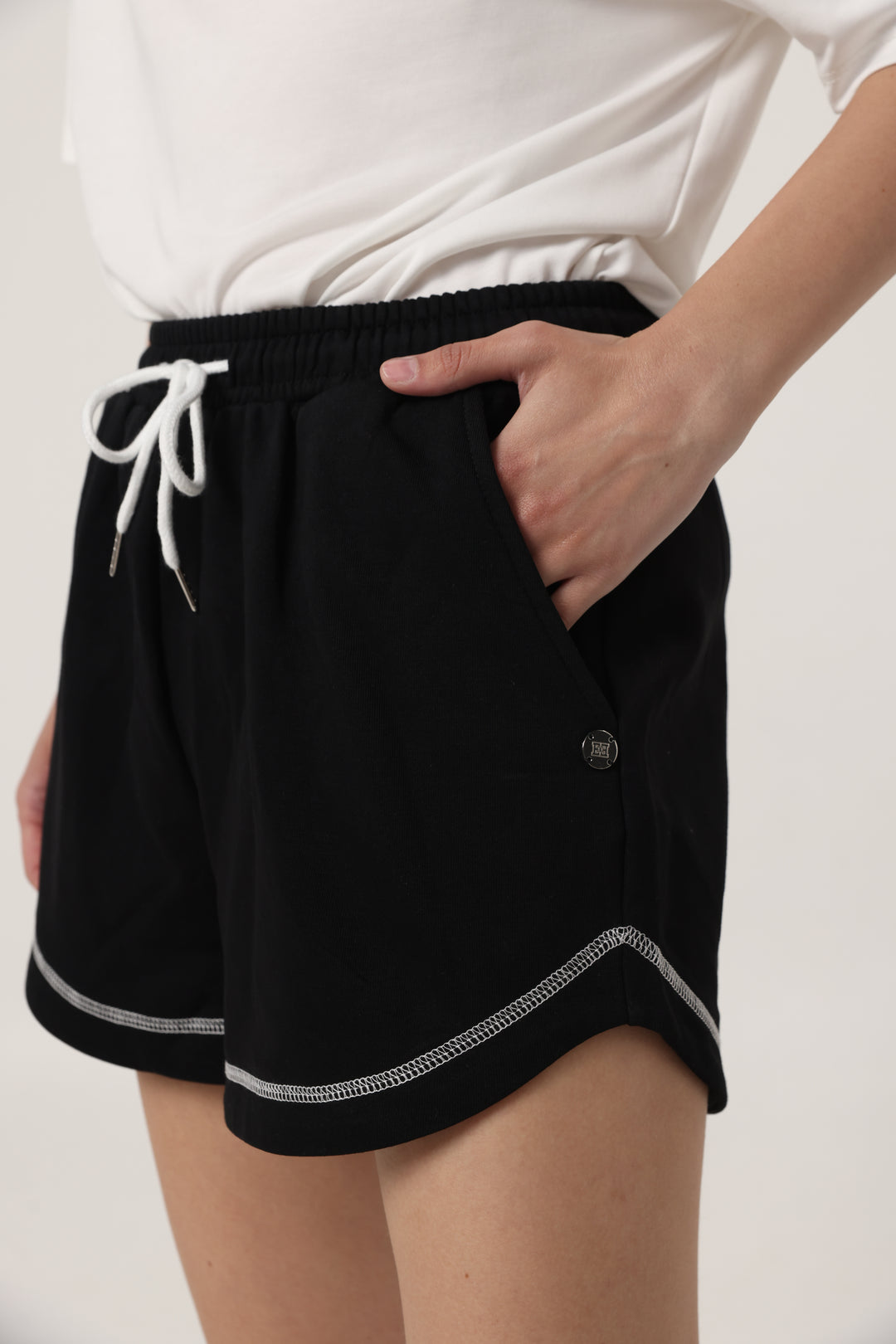 Edge Black Shorts