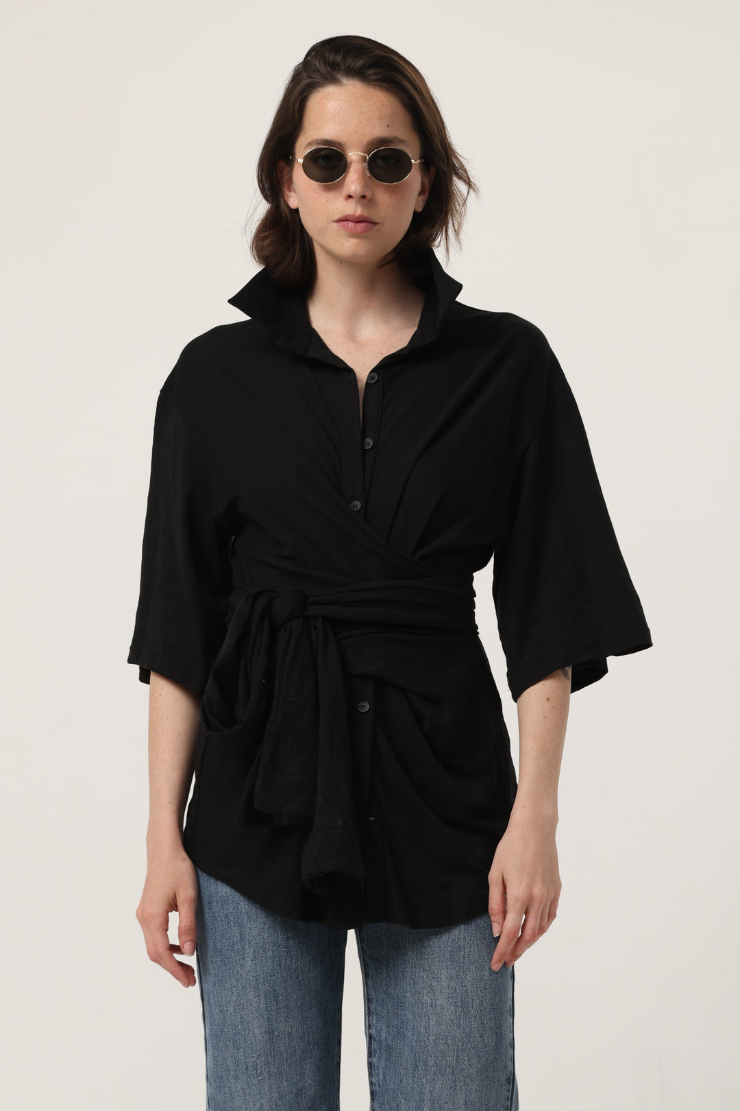 Secret Black Wrap Polo