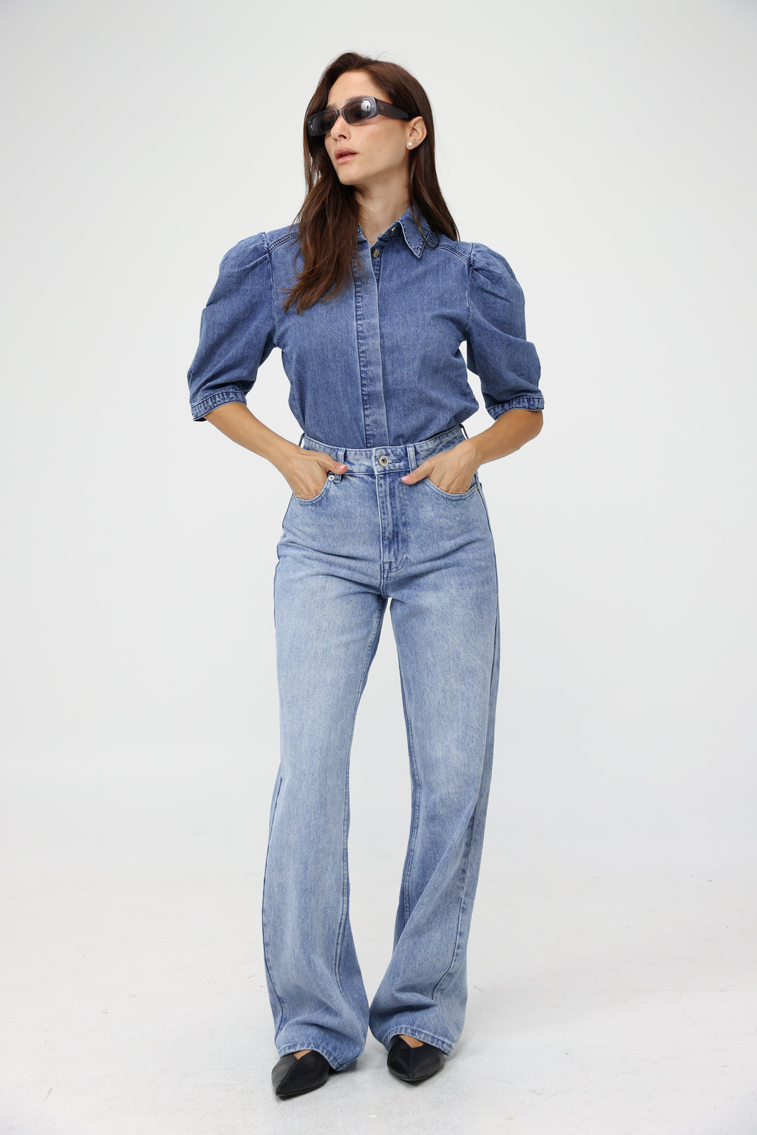 Cubicle Blue Denim Buttoned Shirt