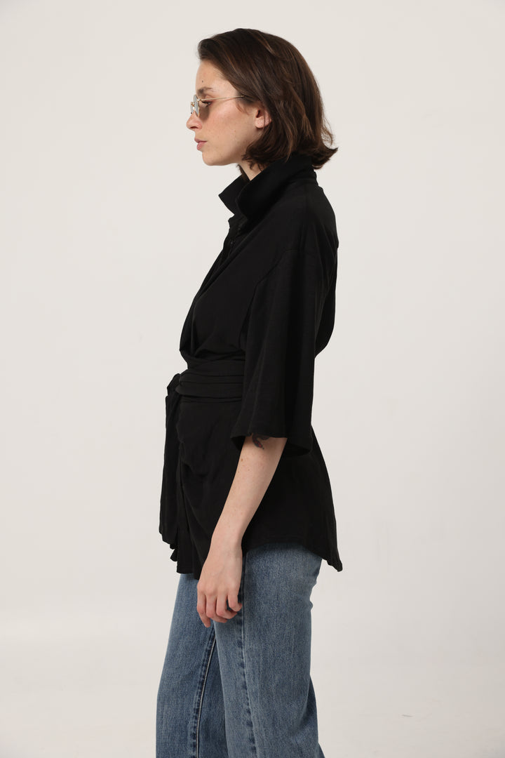 Secret Black Wrap Polo