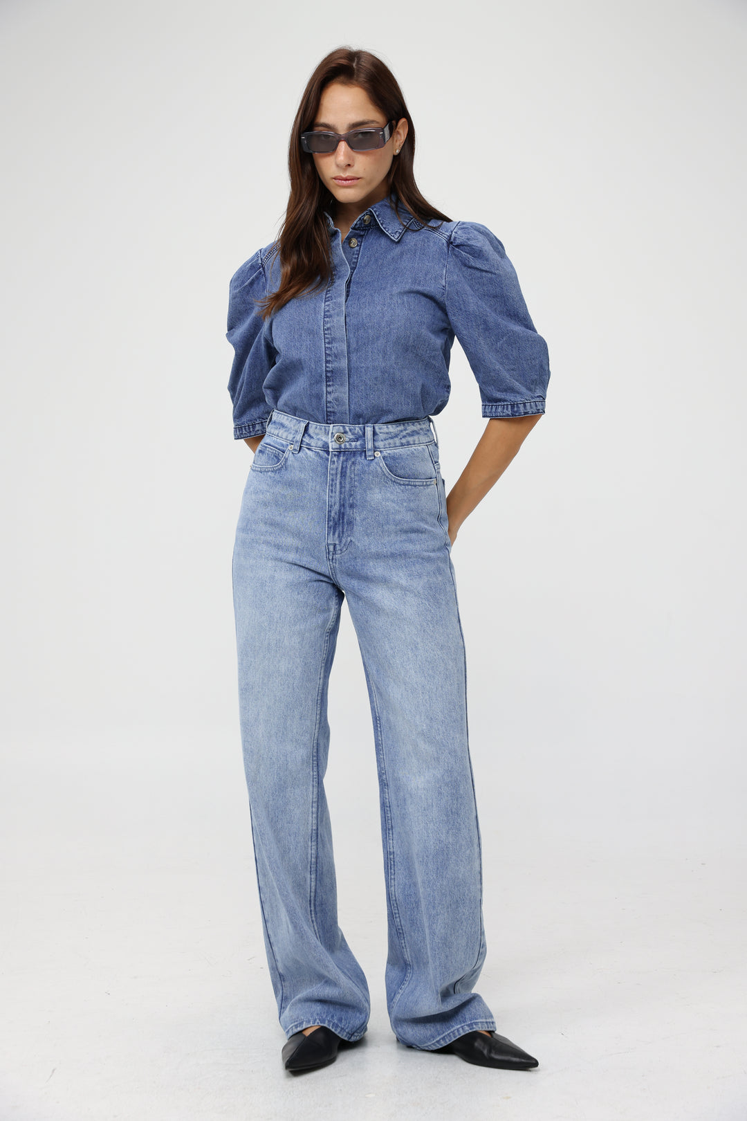 Cubicle Blue Denim Buttoned Shirt