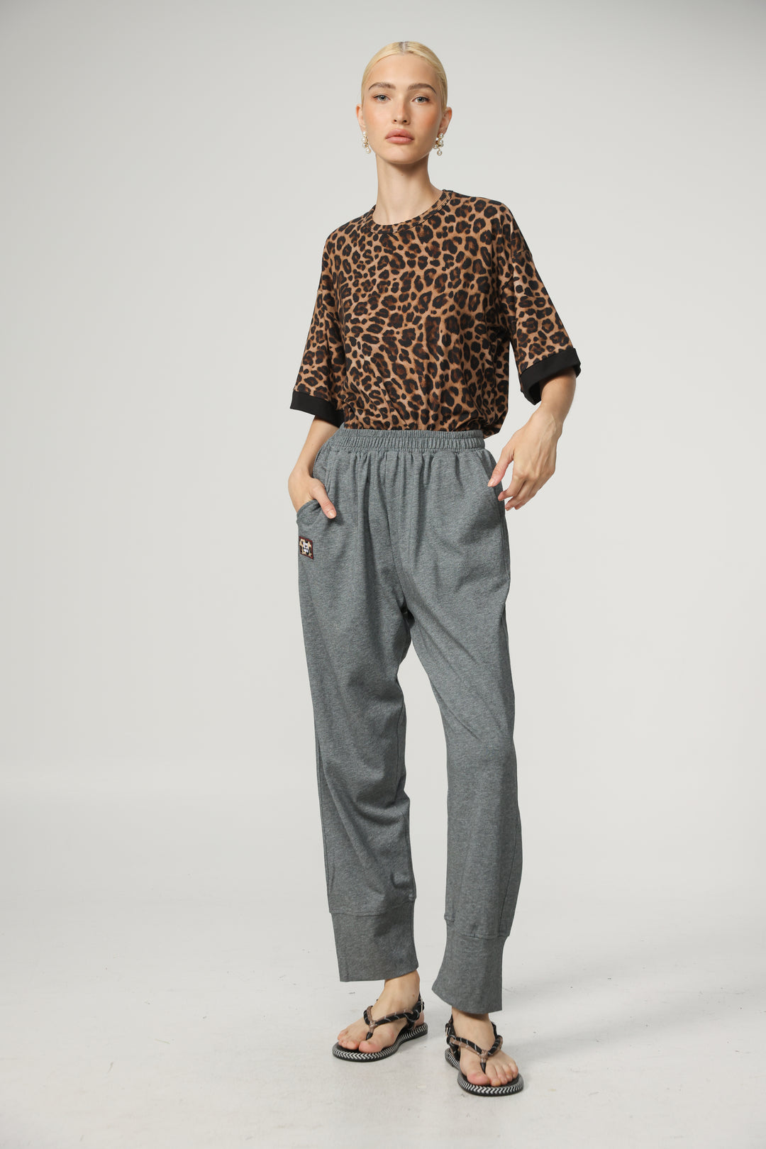 Rock Contrast Leopard T-Shirt