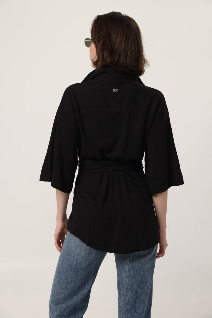 Secret Black Wrap Polo