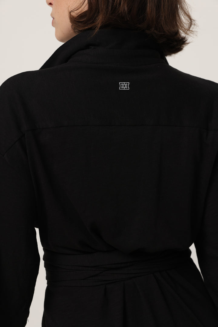 Secret Black Wrap Polo
