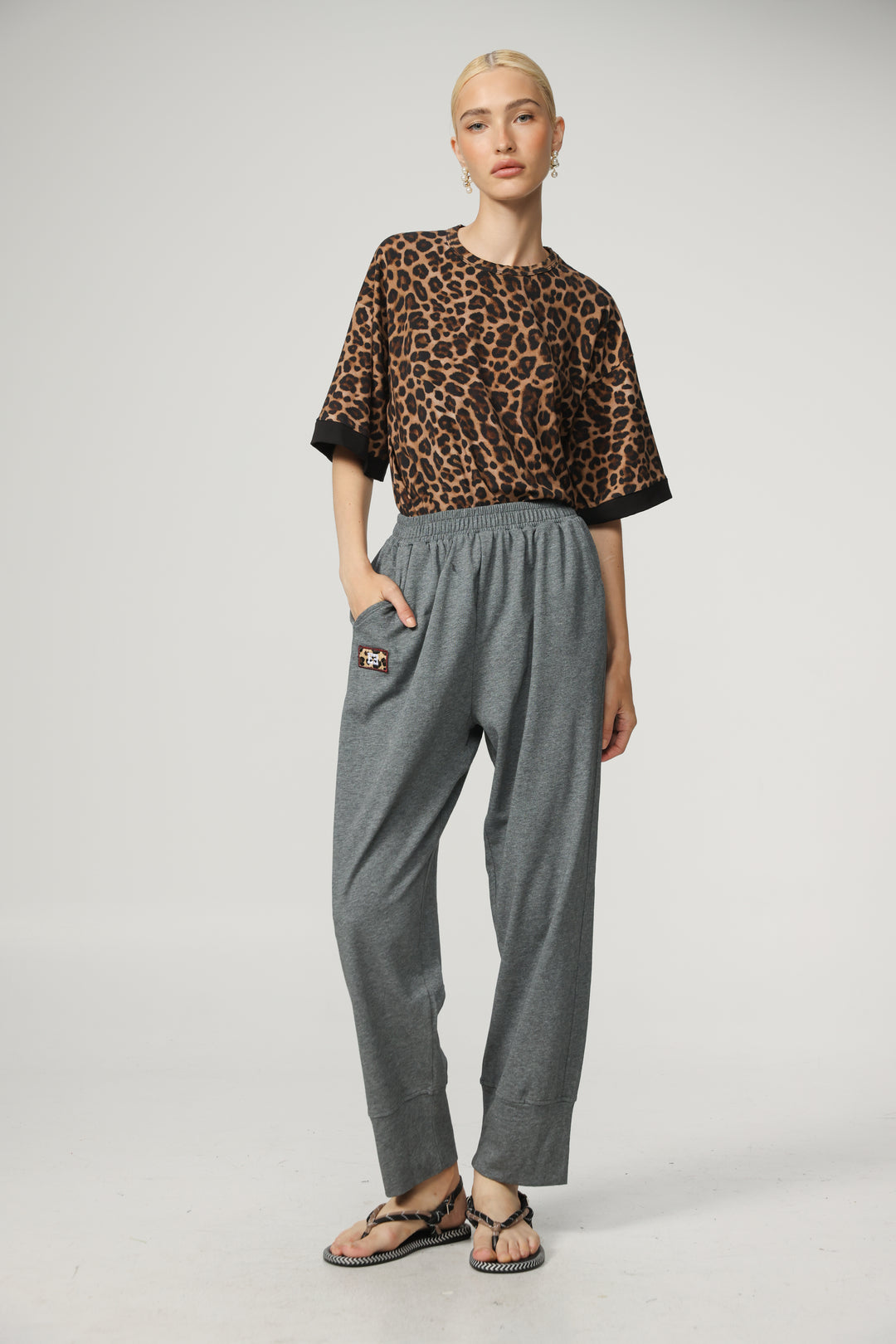 Rock Contrast Leopard T-Shirt