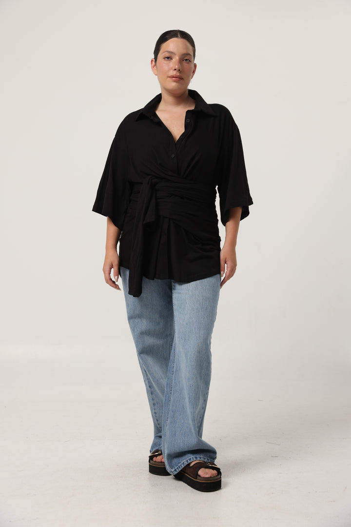 Secret Black Wrap Polo