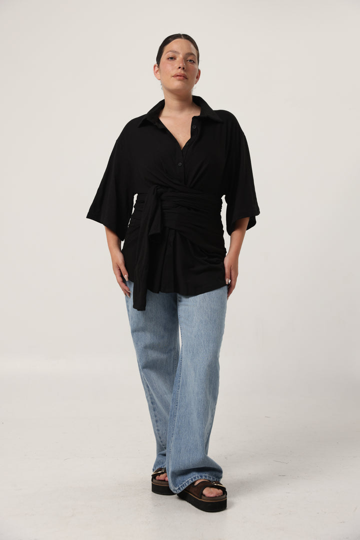Secret Black Wrap Polo