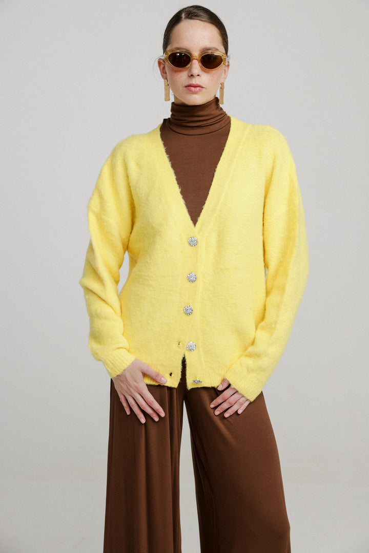 Diary Yellow Cardigan