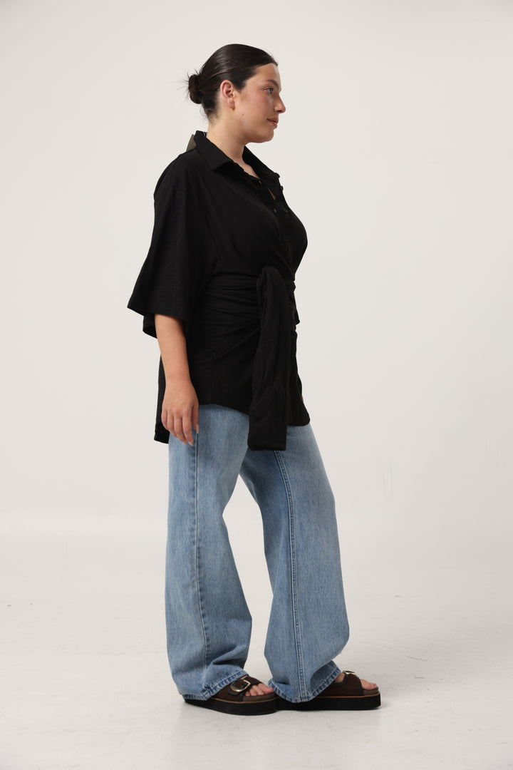 Secret Black Wrap Polo