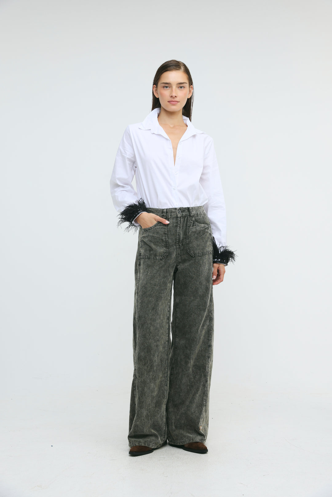 Star 546 Grey Corduroy Denim