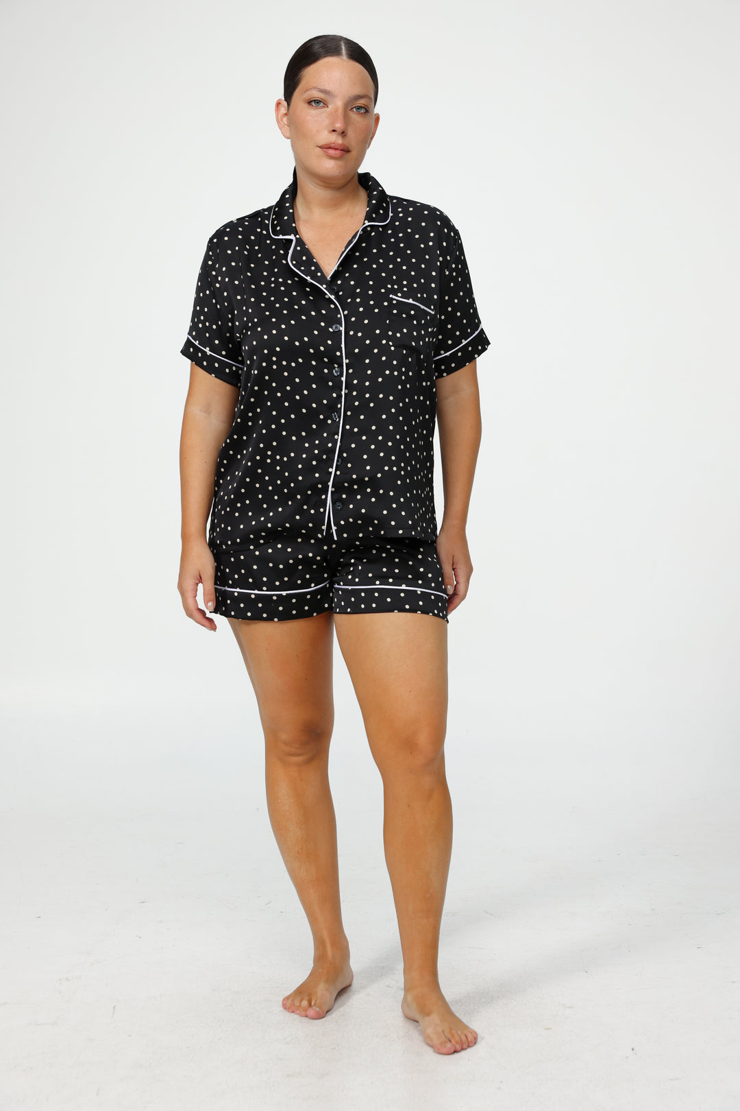 Adi Black Dots Pajama Set