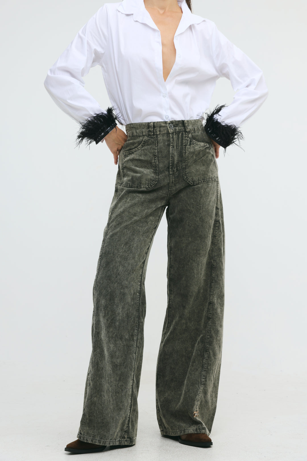 Star 546 Grey Corduroy Denim