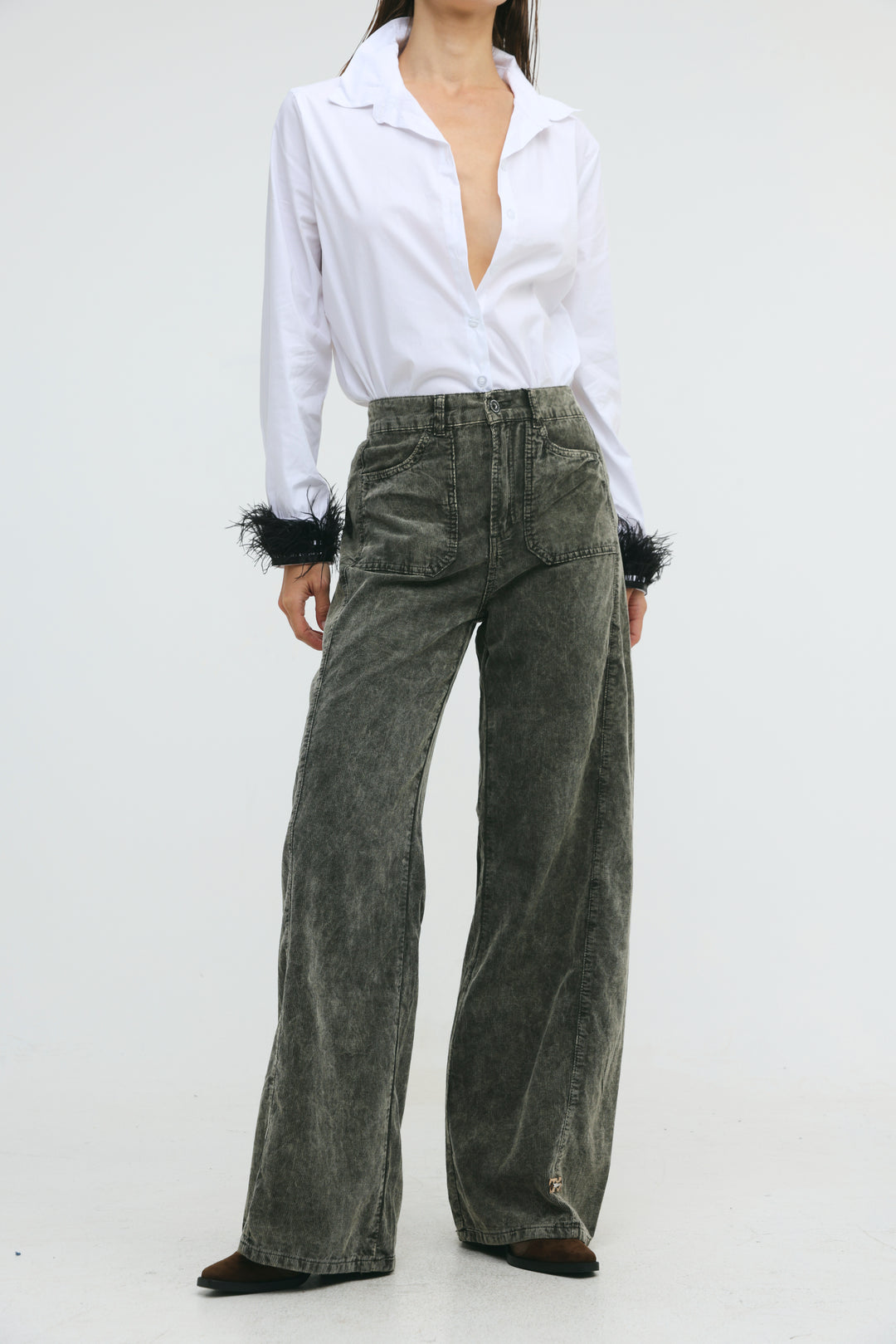 Star 546 Grey Corduroy Denim