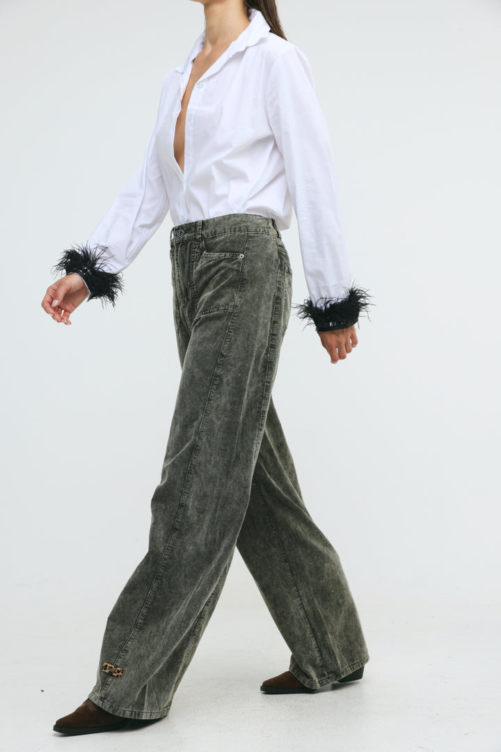 Star 546 Grey Corduroy Denim