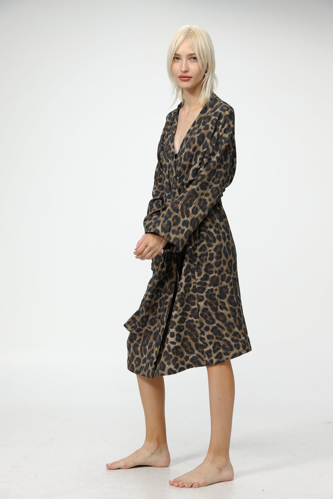 Nina Leopard Robe