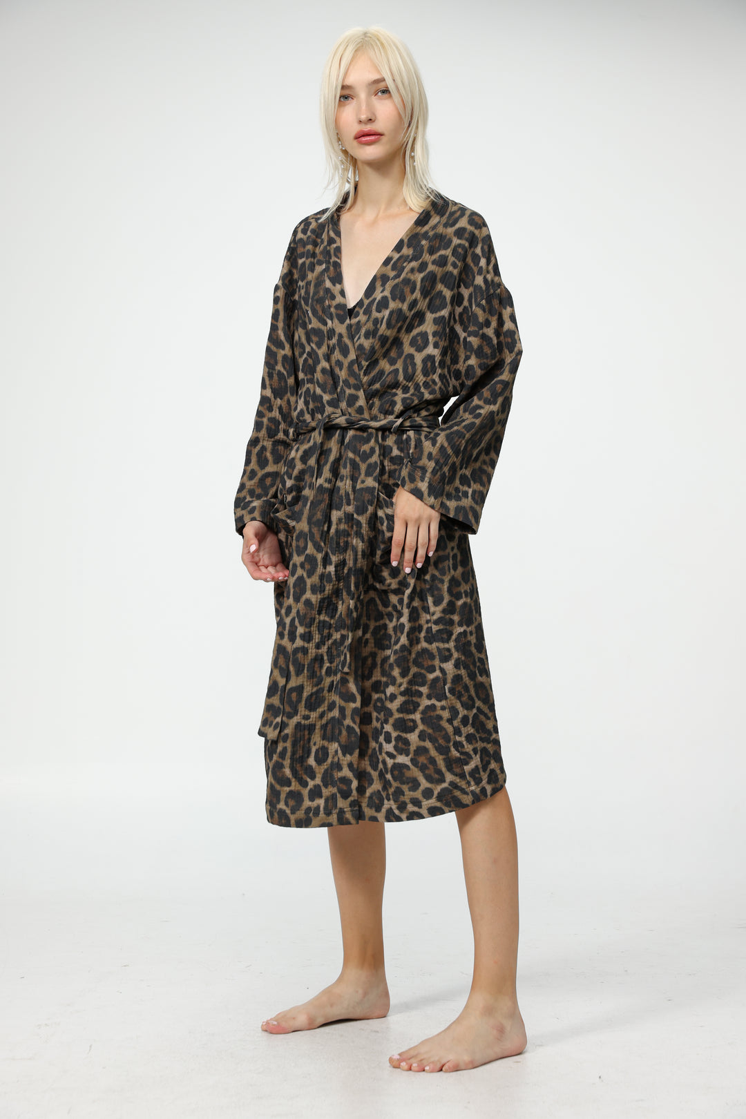 Nina Leopard Robe