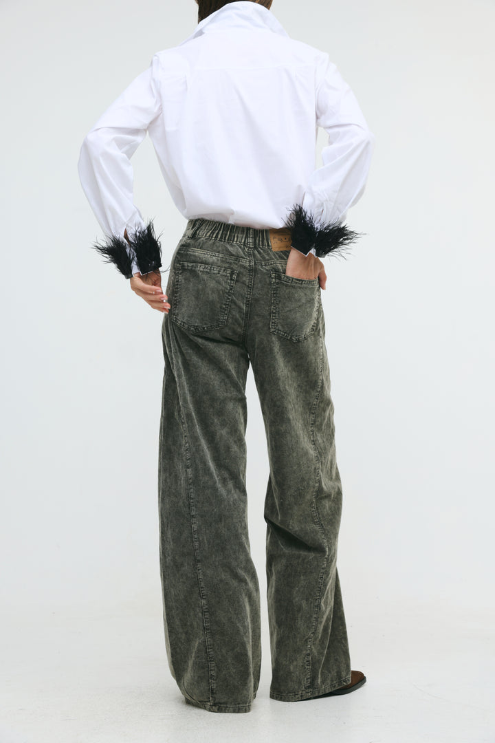Star 546 Grey Corduroy Denim