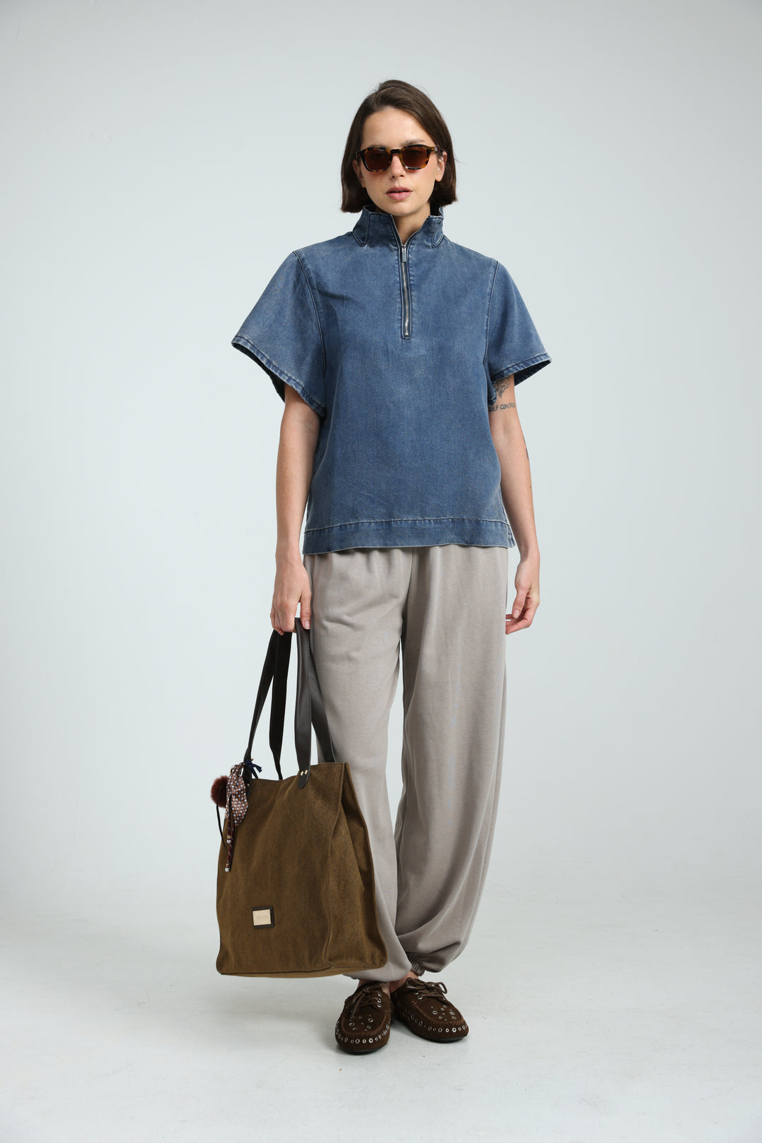 Brown Travel Tote Bag