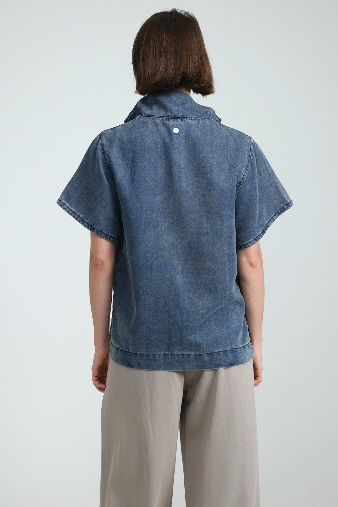 Adamon Blue Denim Polo