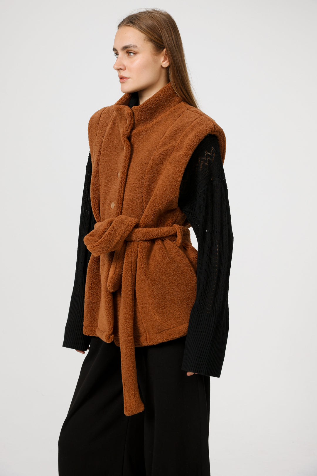 Coziness Camel Vest