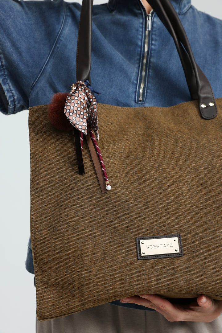 Brown Travel Tote Bag
