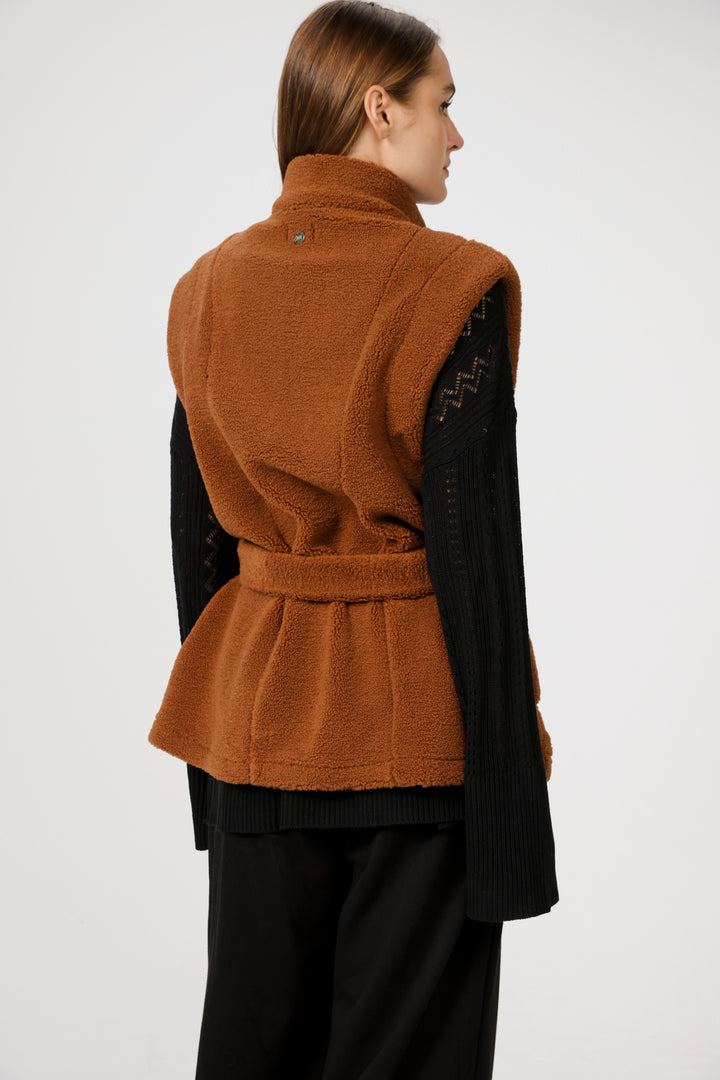 Coziness Camel Vest