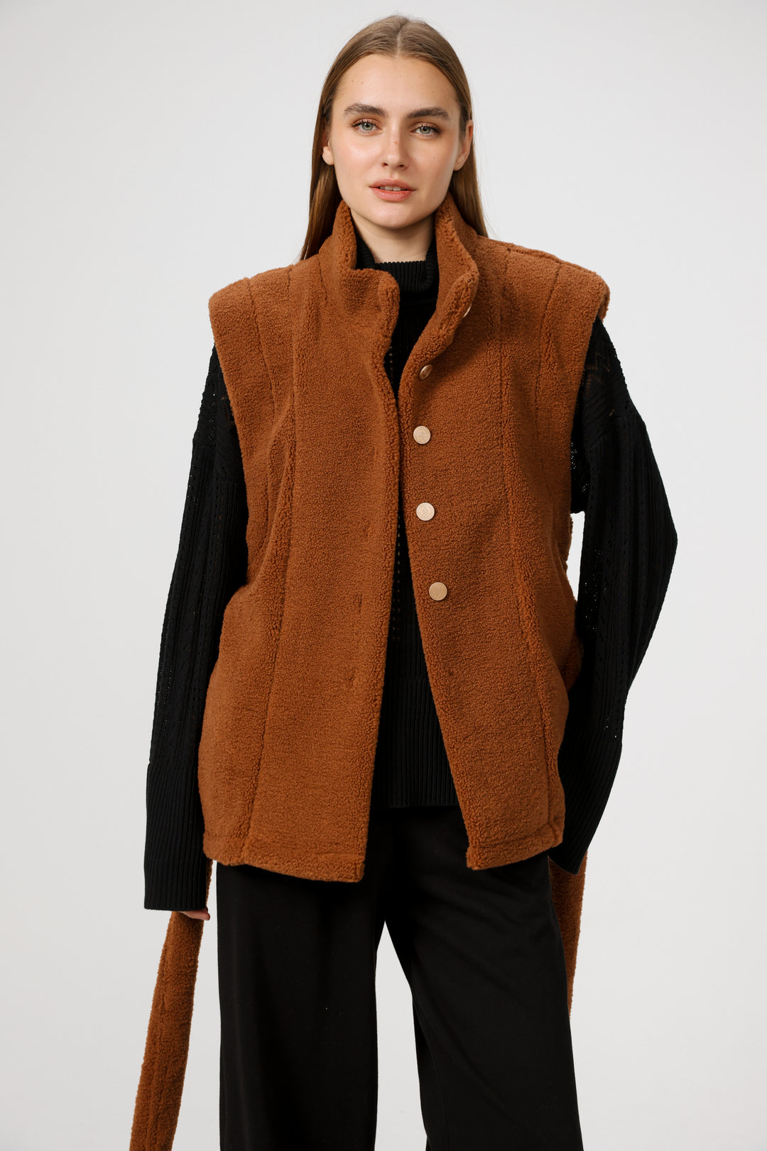 Coziness Camel Vest