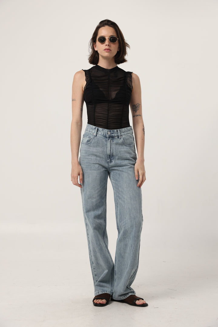 Touch Black Mesh Tank