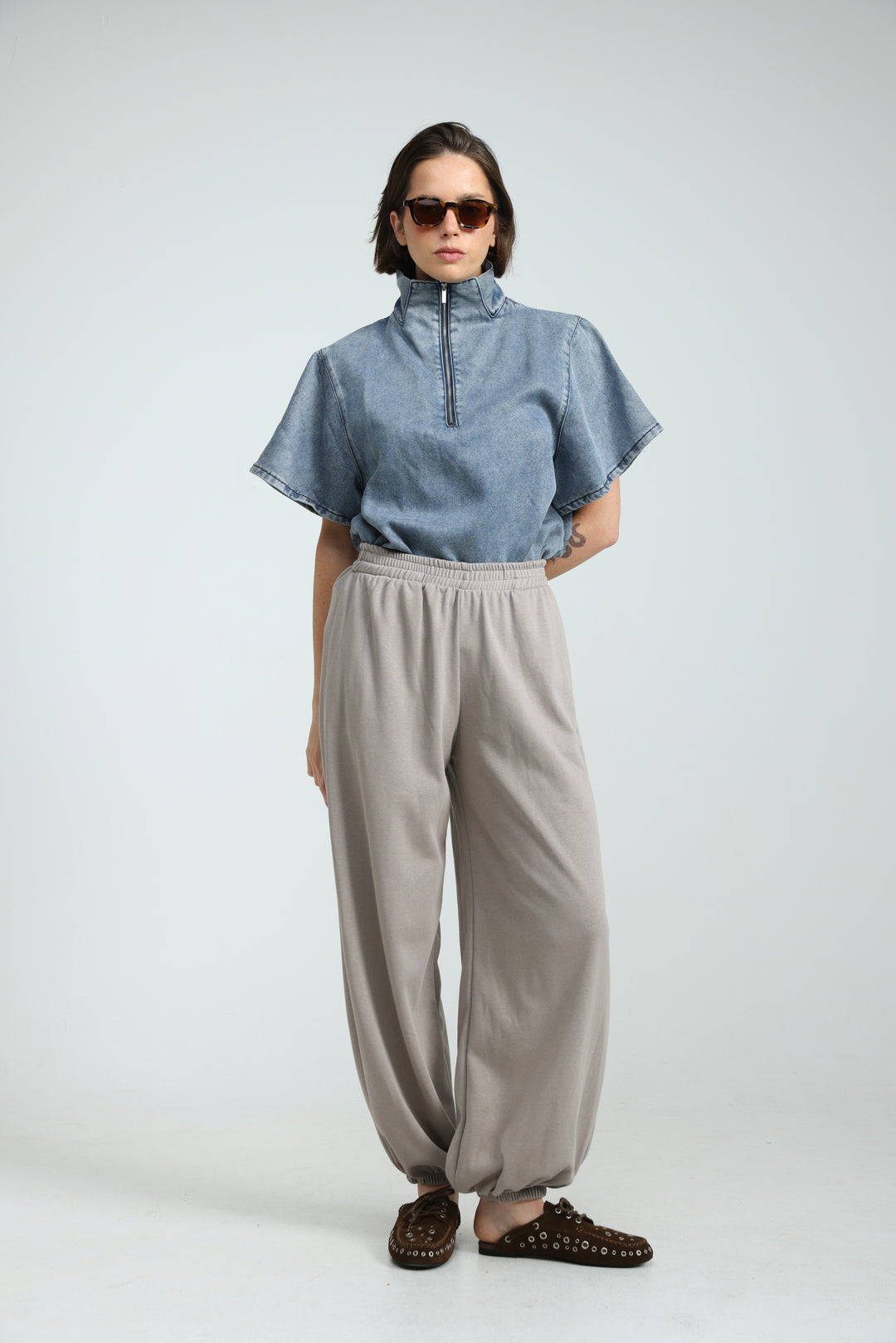 Adamon Light Blue Denim Polo