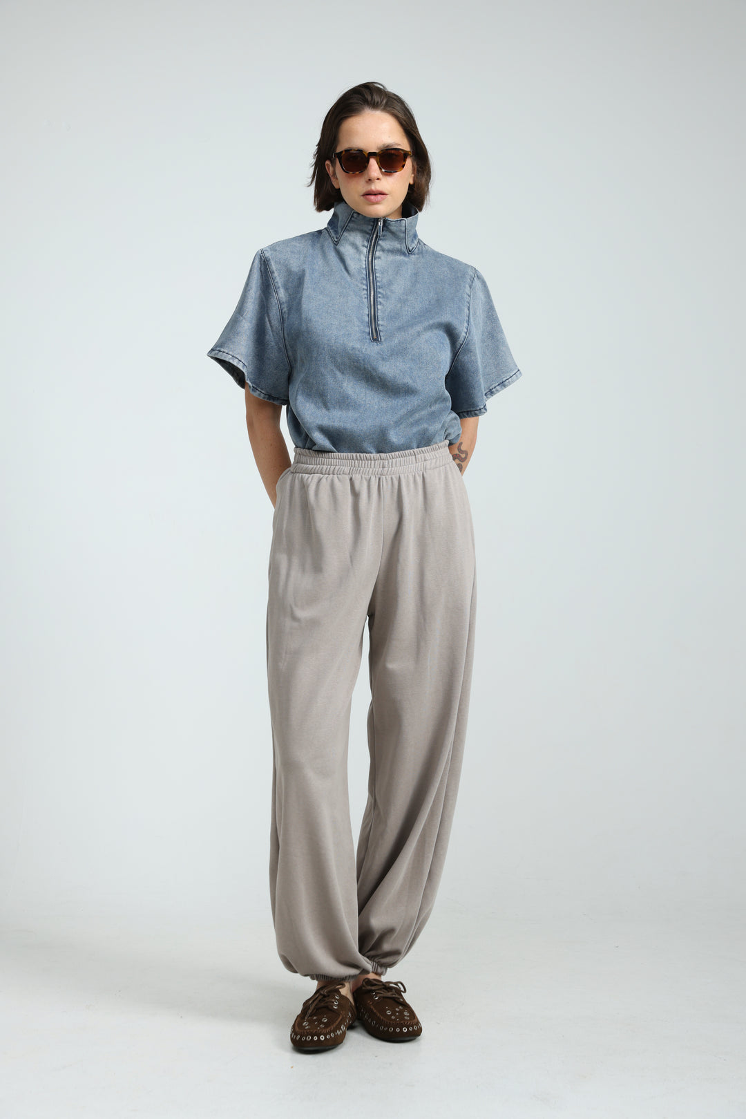 Adamon Light Blue Denim Polo