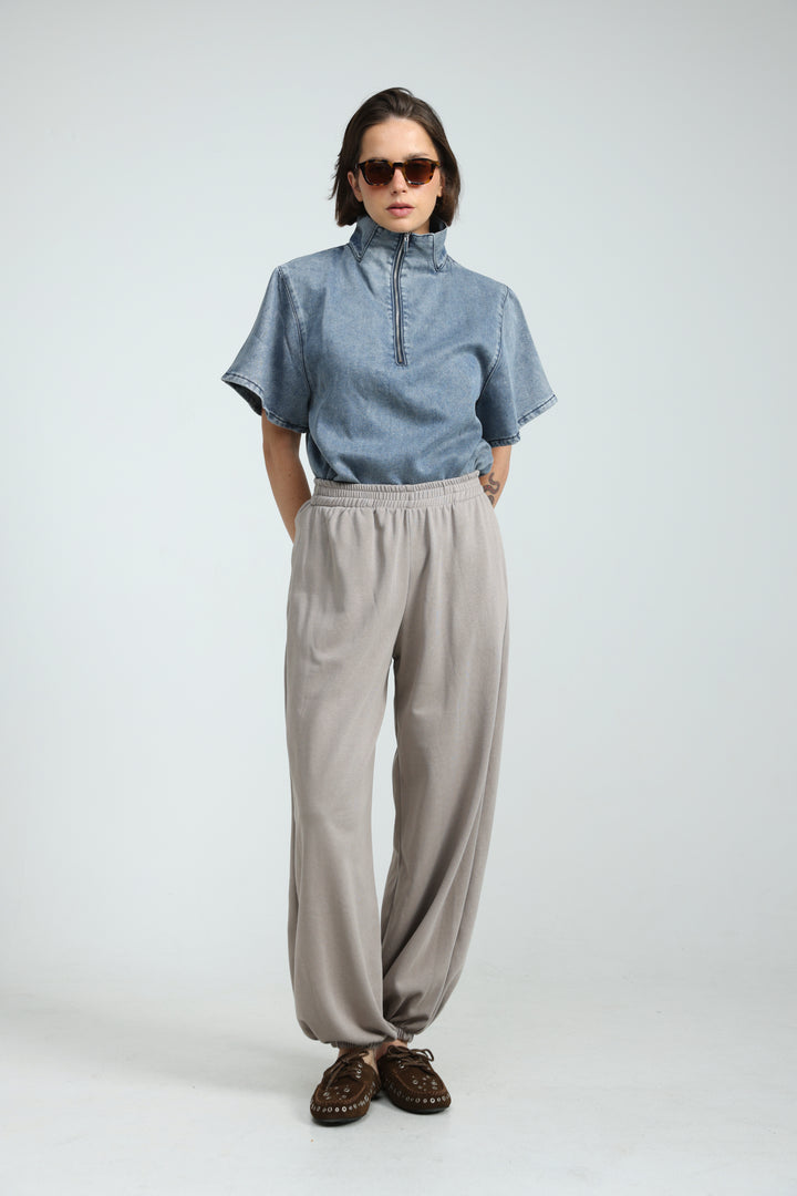 Adamon Light Blue Denim Polo